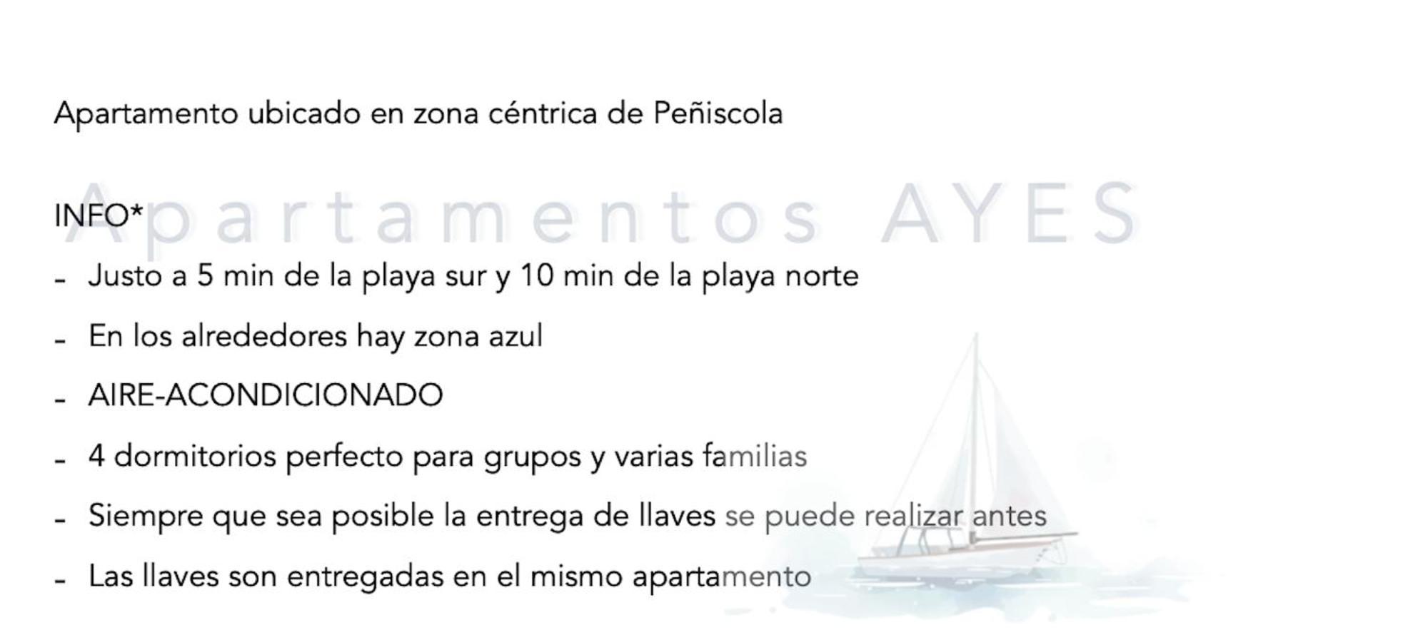 Apartamento 2º Planta 4 Dormitorios Peñiscola Zewnętrze zdjęcie